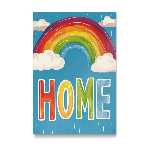 Galerie-Print "HOME in the Rainbow" 30x20 cm artboxONE