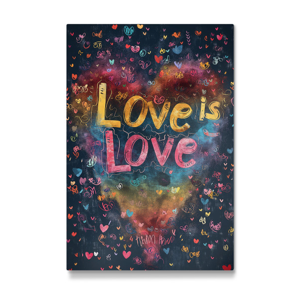 Galerie-Print "LOVE IS LOVE - RAINBOW" 30x20 cm artboxONE