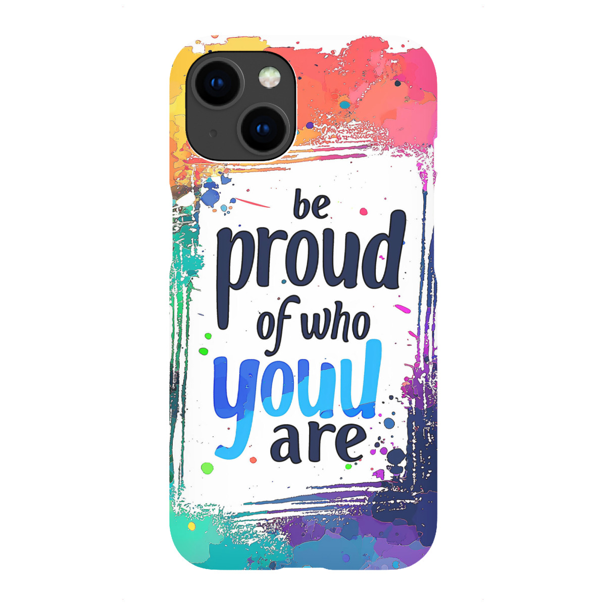 "Proud - colorful"für iPhone - Premium-Case Handyhülle artboxONE
