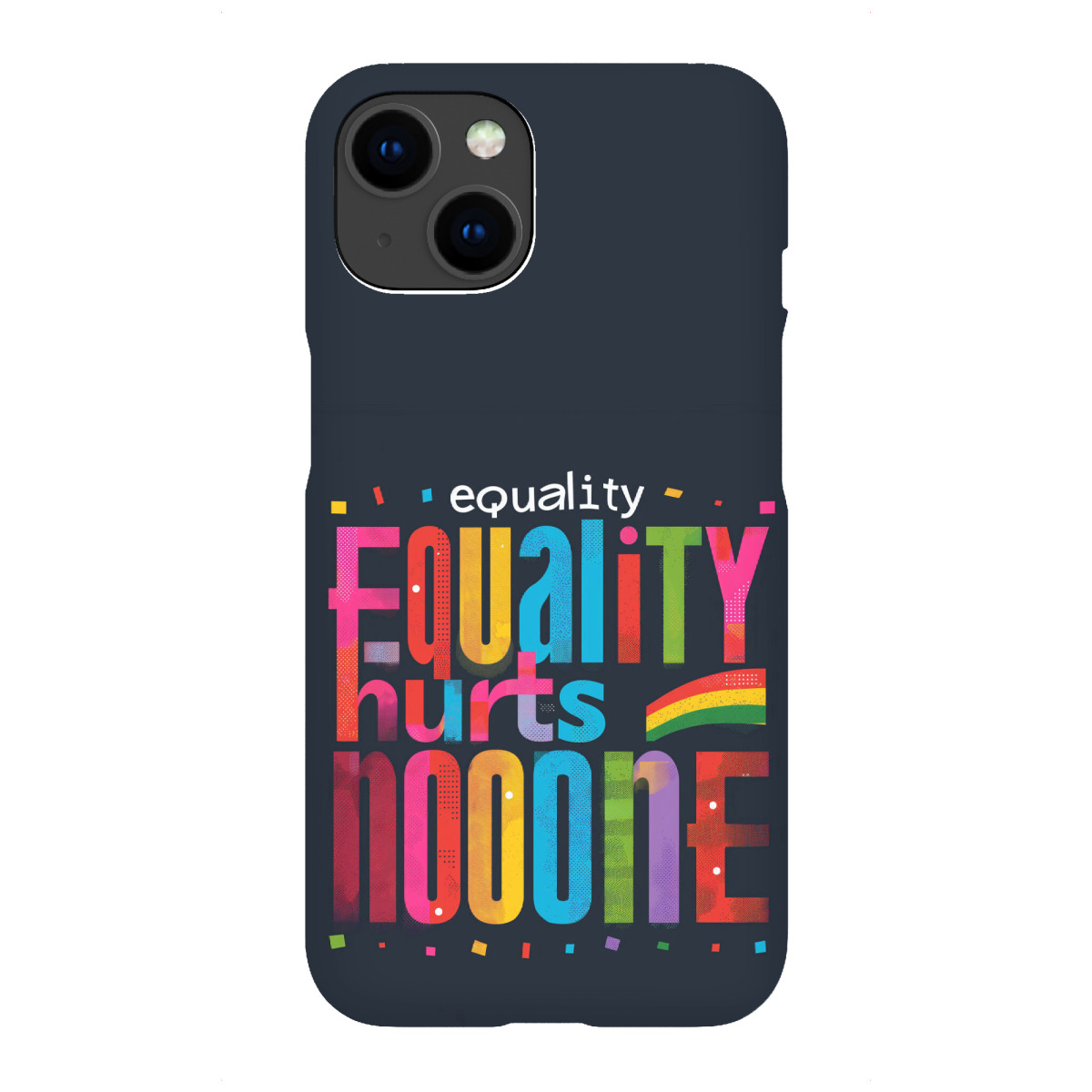 iPhone "Equality hurts no one - bunt" Premium-Case Handyhülle artboxONE