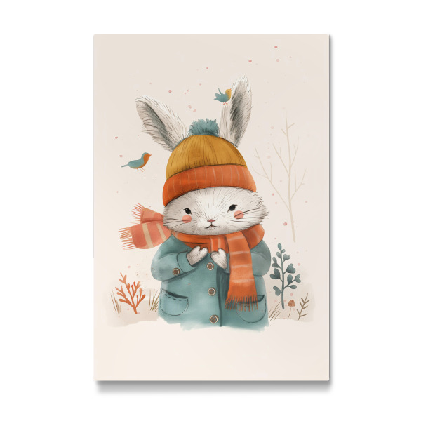 Galerie-Print "Hase im Winter" 75x50 cm artboxONE