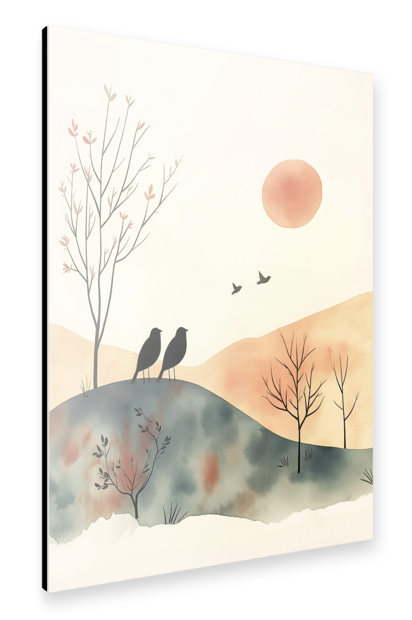 Alu-Dibond "Vögel in den Bergen" 30x20 cm artboxONE