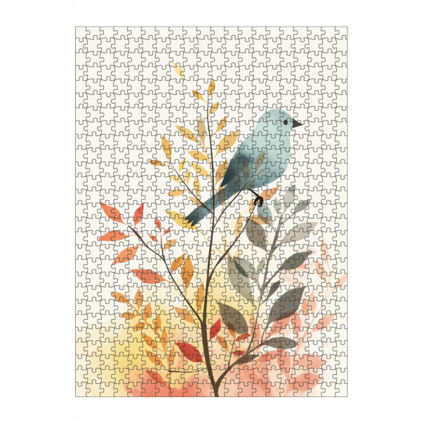 Puzzle Ravensburger "Vogel sitzt auf einem Ast" artboxONE - Natur,Für Kinder,Tiere