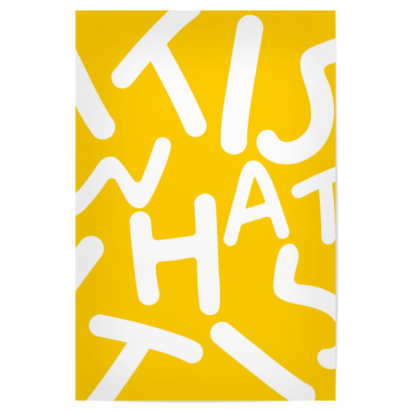 Poster 30x20 cm "Es ist was es ist" artboxONE - Typografie