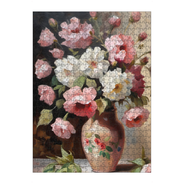 artboxONE Puzzle "Strauß der Eleganz" artboxONE - Natur,Floral - Blumenstrauß,Blumen,Floral,Malerei,Stilleben,Vase - Bild blumenstrauß