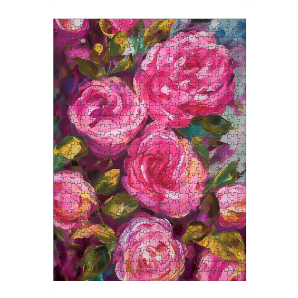 Puzzle Ravensburger "Pinke Wildrosen" artboxONE - Natur,Floral,Abstrakt
