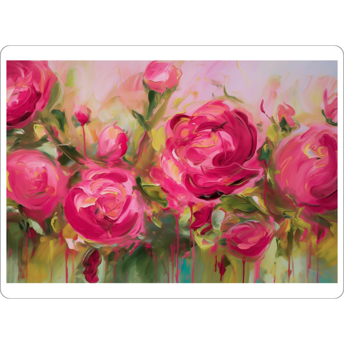 Tischset "Pinke Wildrosen Romantik" artboxONE - Natur,Floral,Abstrakt