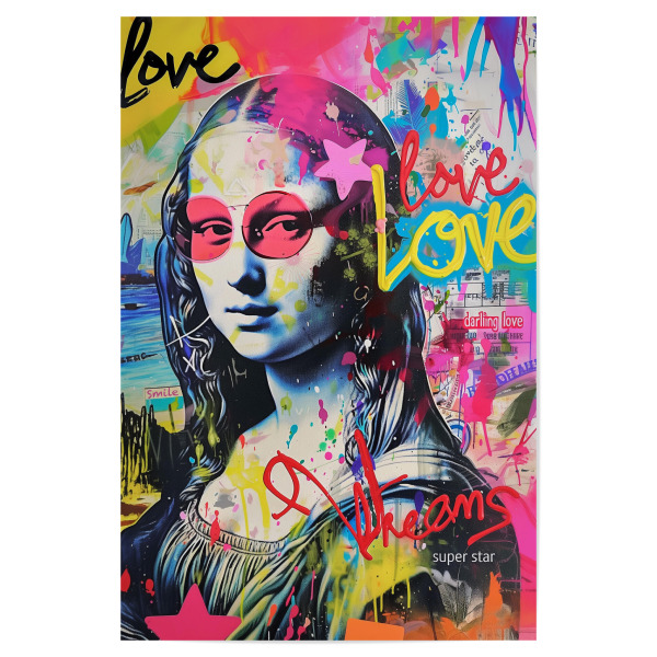 Poster "Mona Lisa Superstar" artboxONE - Abstrakt,Menschen,Fashion