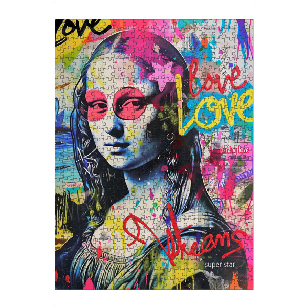 Puzzle Ravensburger "Mona Lisa Superstar" artboxONE - Abstrakt,Menschen,Fashion