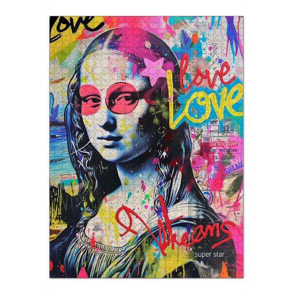 Puzzle Ravensburger "Mona Lisa Superstar" artboxONE - Abstrakt,Menschen,Fashion
