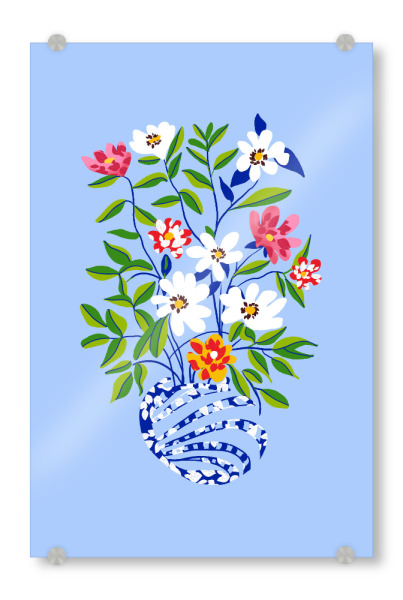 Acrylglasbild "Der Floopy Planter" artboxONE - Floral