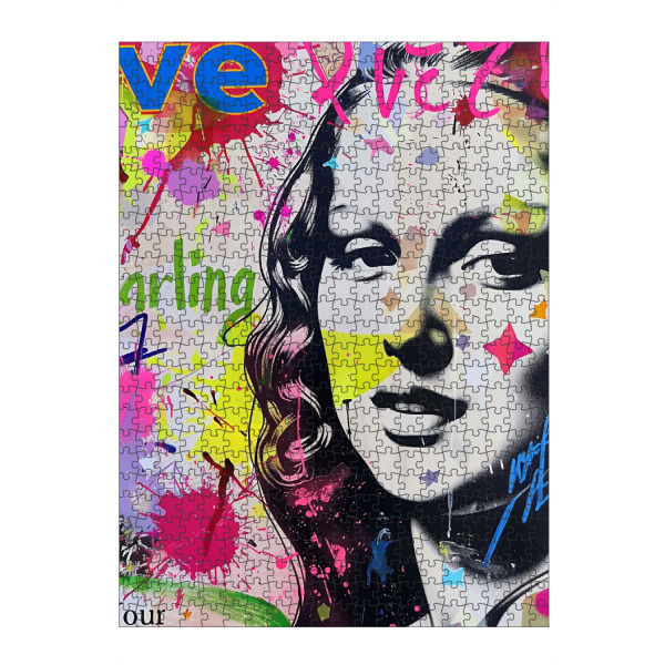 Puzzle Ravensburger "Mona Lisa pop-art" artboxONE - Abstrakt,Menschen,Fashion