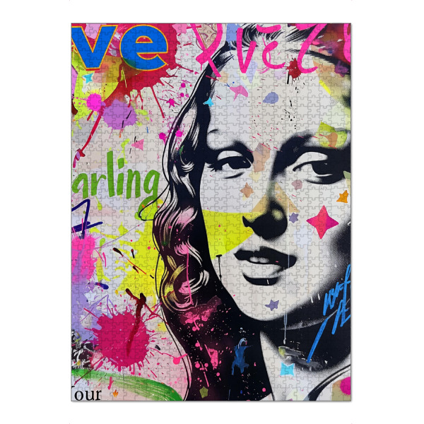 Puzzle Ravensburger "Mona Lisa pop-art" artboxONE - Abstrakt,Menschen,Fashion