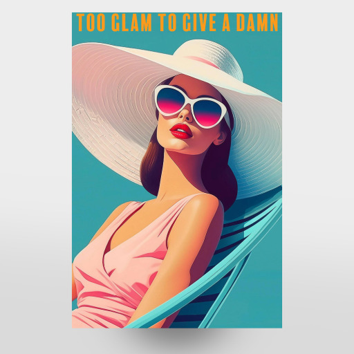 Retro Glam Pool Art