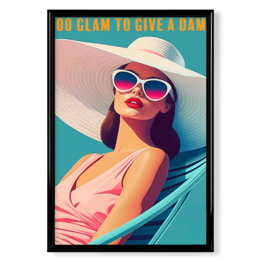 Retro Glam Pool Art