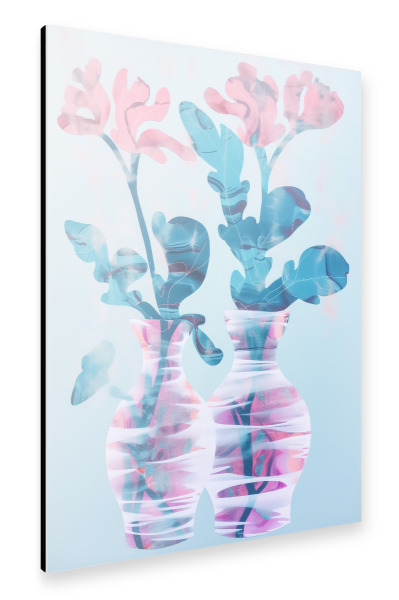 Alu-Dibond "Zwillings Vasen" 30x20 cm artboxONE