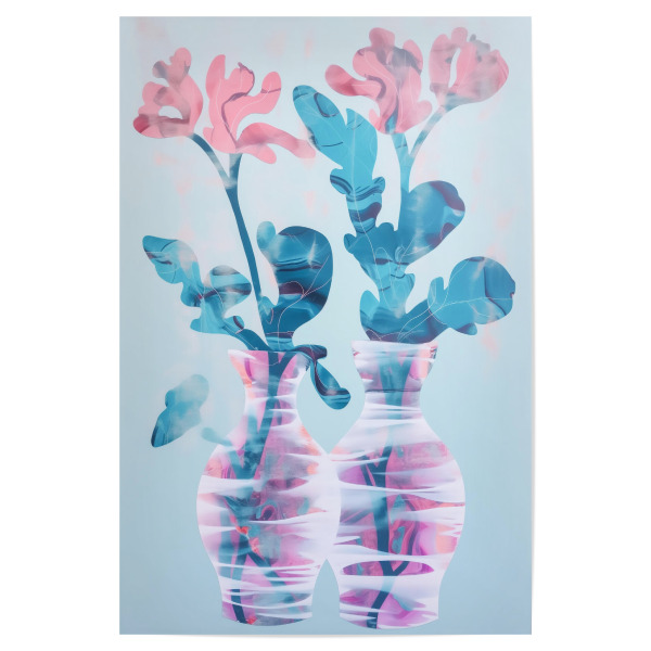 Poster 30x20 cm "Zwillings Vasen" artboxONE - Natur,Floral,Abstrakt