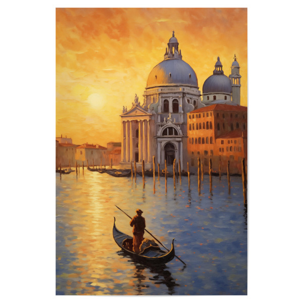 Poster "Venedig im Sonnenuntergang" artboxONE - Abstrakt,Architektur,Reise / Strand und Meer,Städte / Venedig