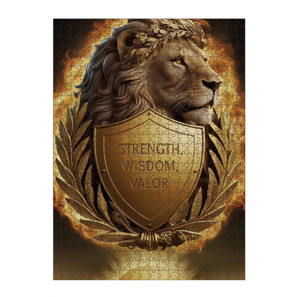 Puzzle Ravensburger "Strength Wisdom Valor" artboxONE - Sport,Sport / Motivation