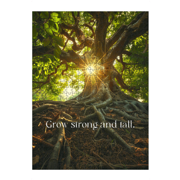 artboxONE Puzzle "Grow Strong And Tall" artboxONE - Natur - Grow strong and tall,Strong,Grow,Nature,Motivational quote,Motivation,Inspiration