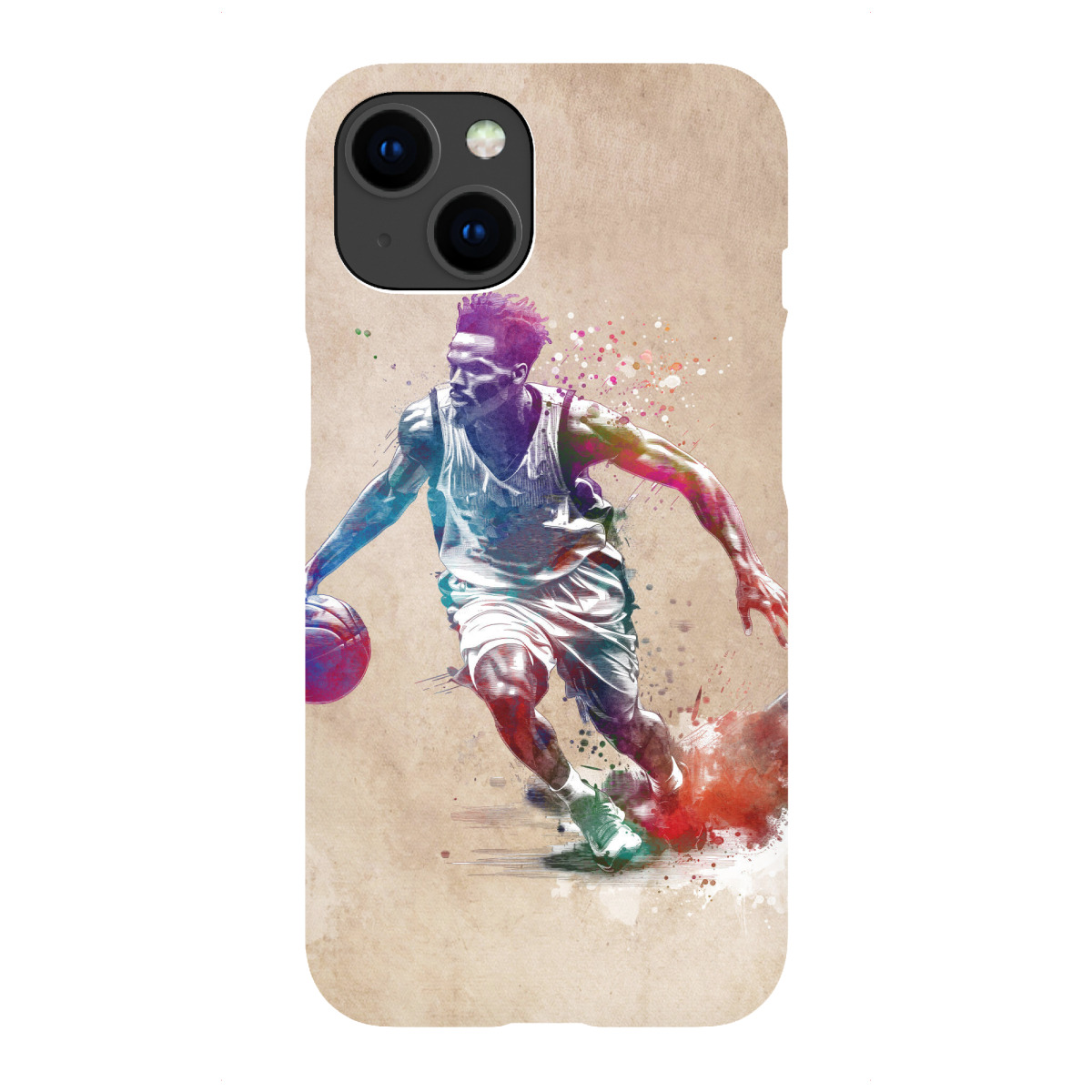 iPhone "Basketballspieler Sportkunst F" Premium-Case Handyhülle artboxONE