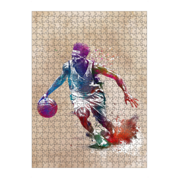 Puzzle Ravensburger "Basketballspieler Sportkunst F" artboxONE - Sport,Sport / Sommerspiele - Korb,Basketball,Ball,Sport,Illustration,Grafik