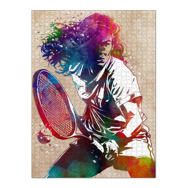 Puzzle Ravensburger "Tennissportkunst C" artboxONE - Sport,Sport / Motivation - Tennis,Tennisspieler,Spieler,Spiel,Sport - Bild tennis