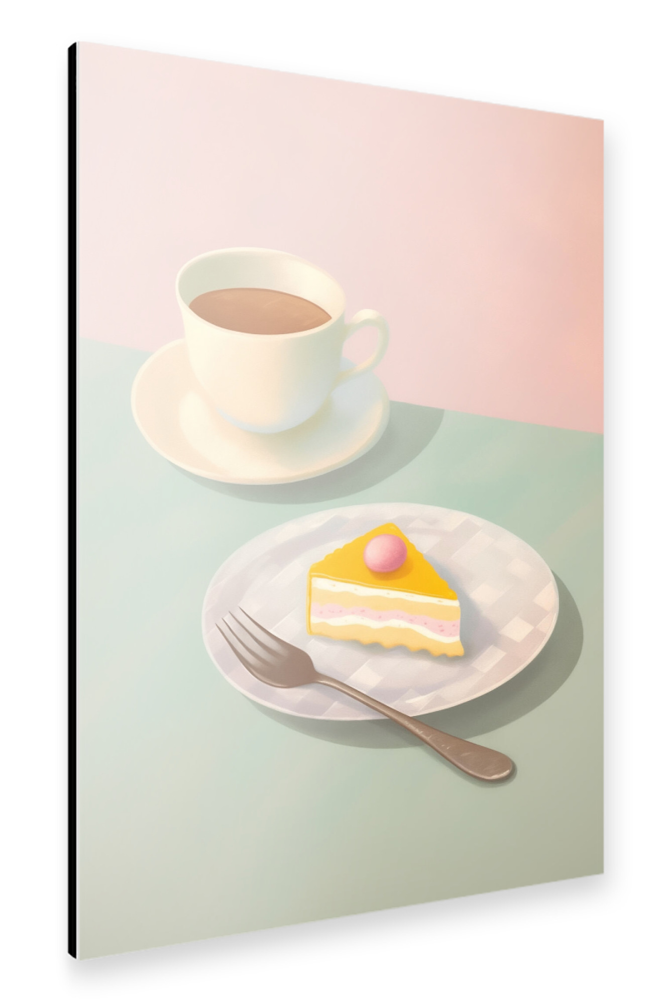 Alu-Dibond "Kuchen gesicht" 30x20 cm artboxONE