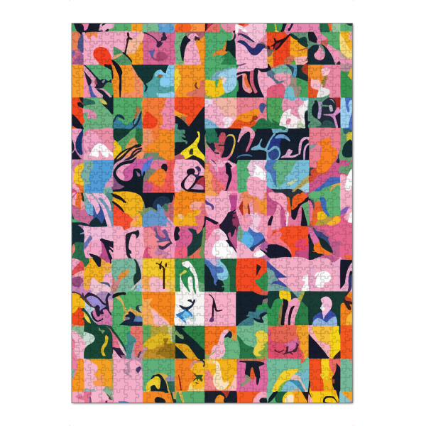 Puzzle Ravensburger "Leben auf einem Schachbrett" artboxONE - Abstrakt