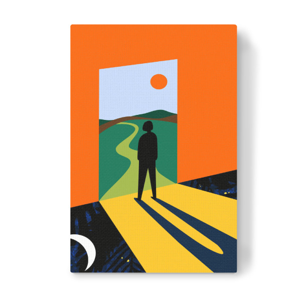 Leinwandbild "Der Weg in die Zukunft" artboxONE - Architektur