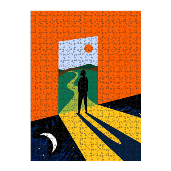 artboxONE Puzzle "Der Weg in die Zukunft" artboxONE - Architektur