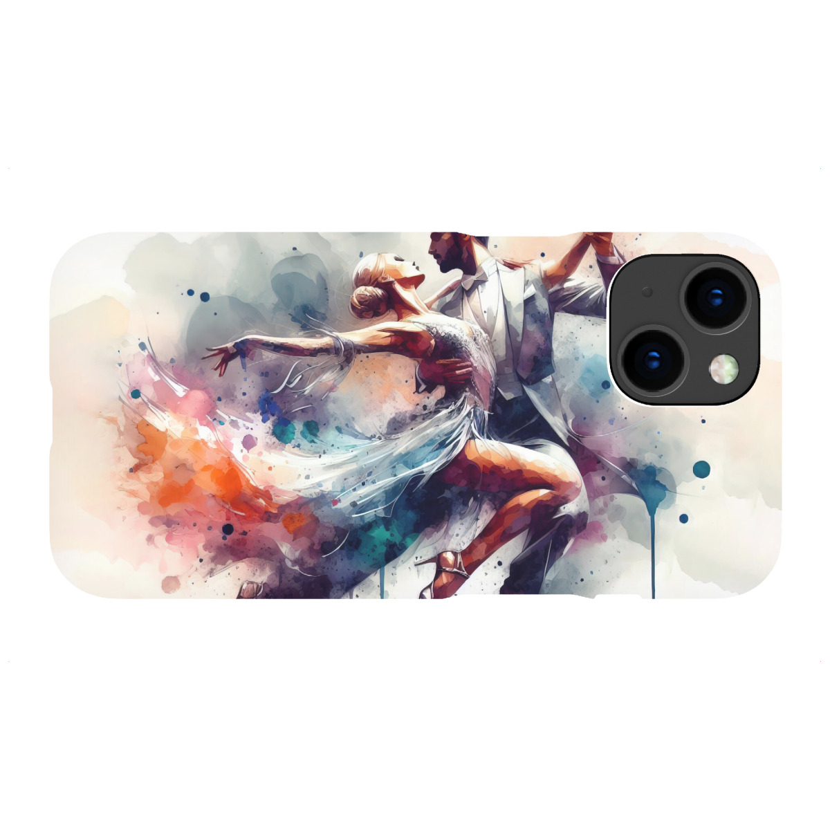 "Tanzendes Paar in Aquarell"für iPhone - Premium-Case Handyhülle artboxONE