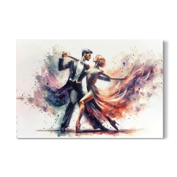 Galerie-Print "Tanzendes Paar in Aquarell B" 75x50 cm artboxONE