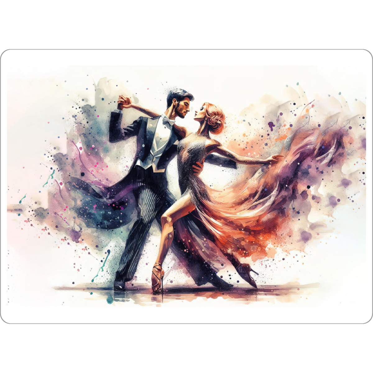 Tischset "Tanzendes Paar in Aquarell B" artboxONE - Musik,Sport / Motivation