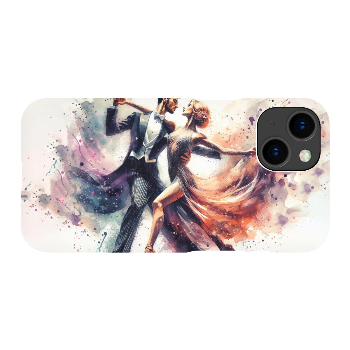 "Tanzendes Paar in Aquarell B"für iPhone - Premium-Case Handyhülle artboxONE
