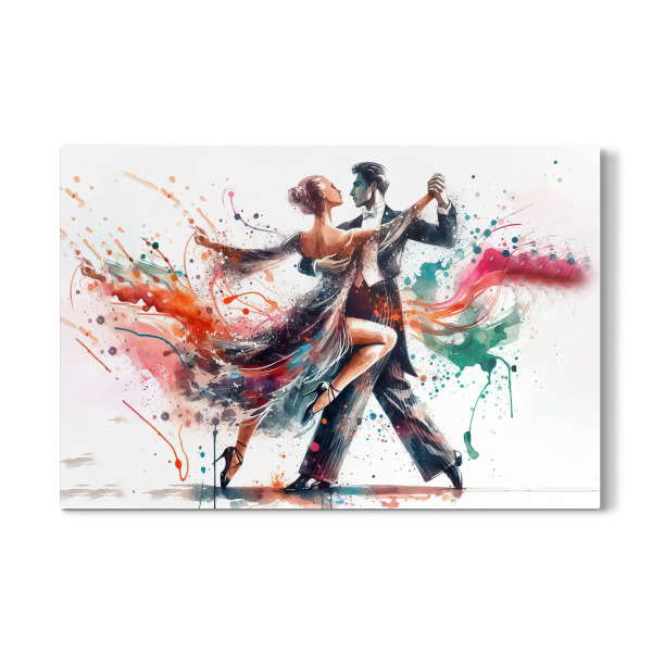 Galerie-Print "Tanzendes Paar in Aquarell D" 30x20 cm artboxONE