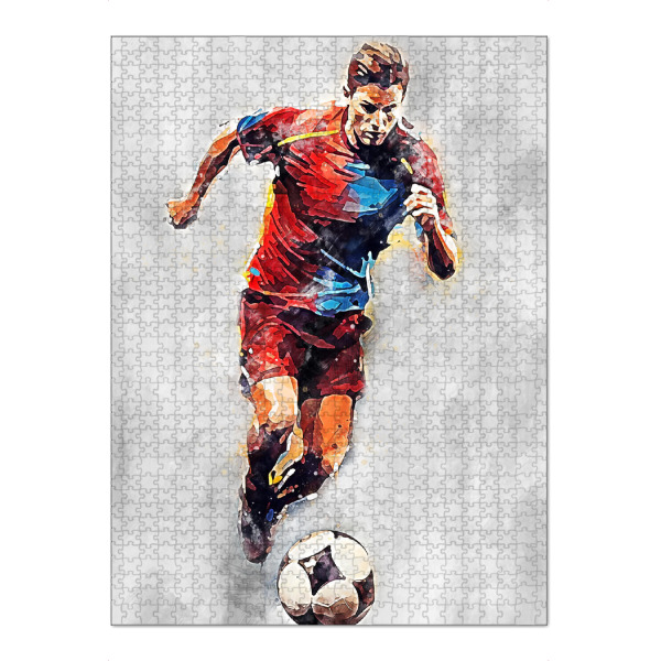 Puzzle Ravensburger "Football Color Grey D (matart)" artboxONE - Sport / Fußball