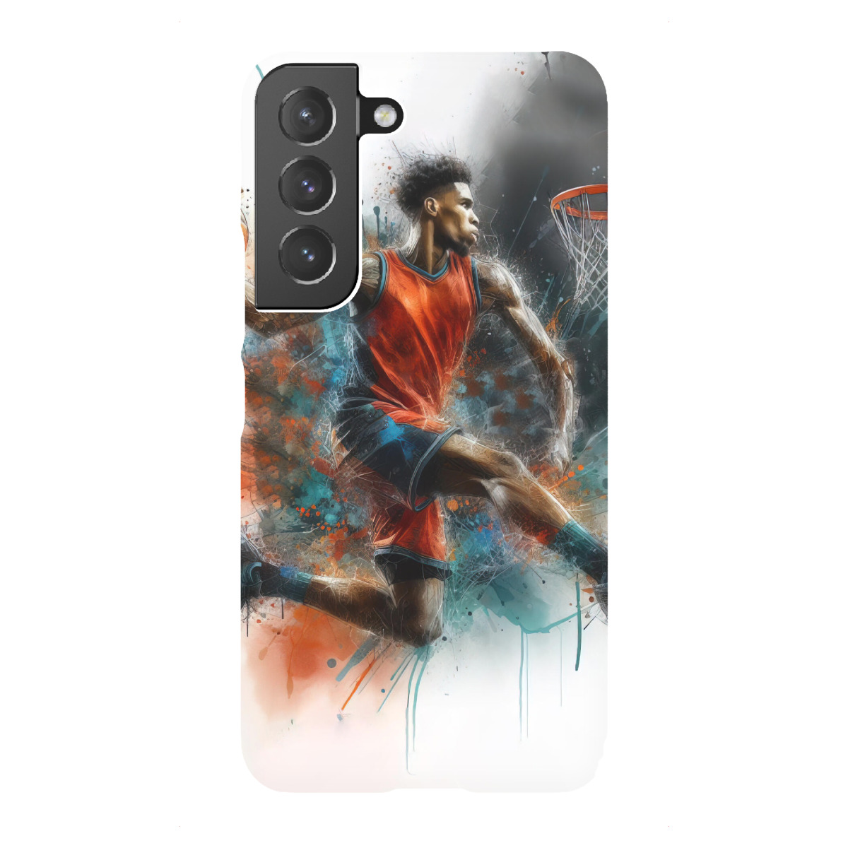 Samsung Galaxy "Aquarell-Basketballspieler AC" Premium-Case Handyhülle artboxONE