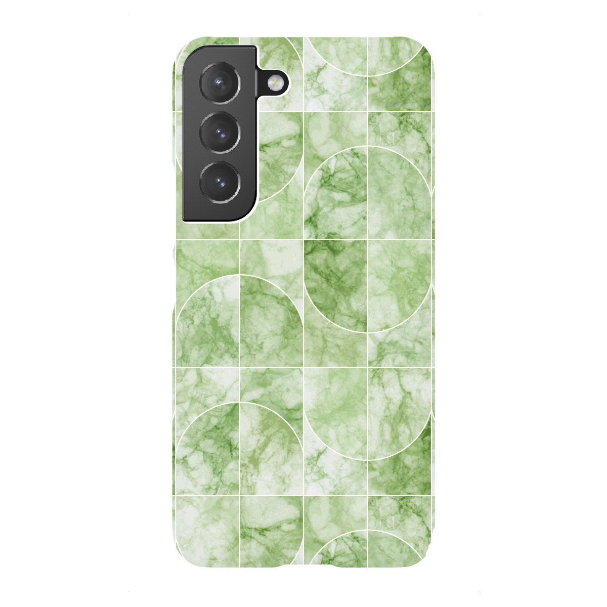 "Marmorierte Geo-Fliesen grünlich"für Samsung Galaxy - Premium-Case Handyhülle artboxONE
