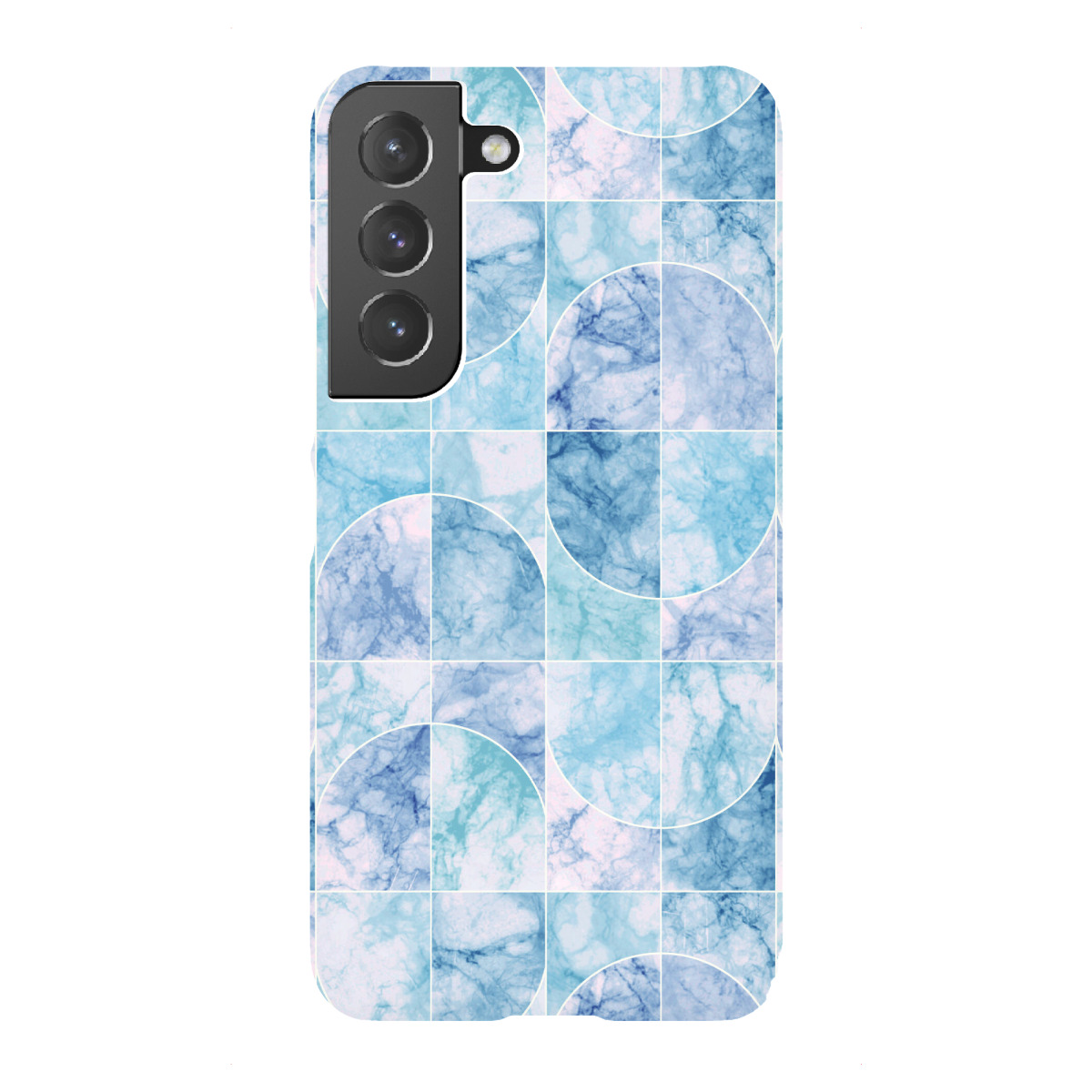 "Marmorierte Geofliesen bläulich"für Samsung Galaxy - Premium-Case Handyhülle artboxONE