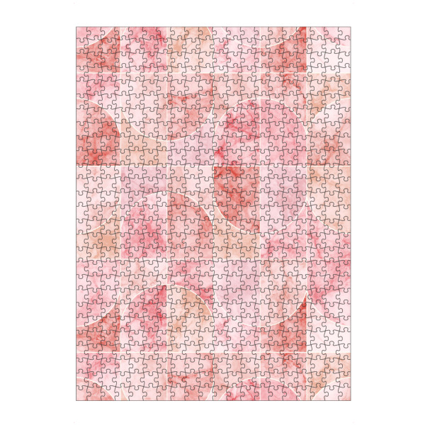 Puzzle Ravensburger "Marmorierte Geofliesen rötlich" artboxONE - Geometrie,Marmor