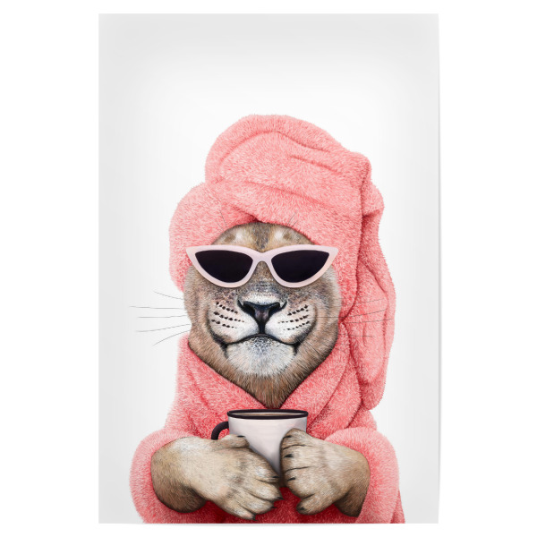 Poster "Löwin Latte" artboxONE - Natur,Tiere,Fashion,Für Mama,Lustig