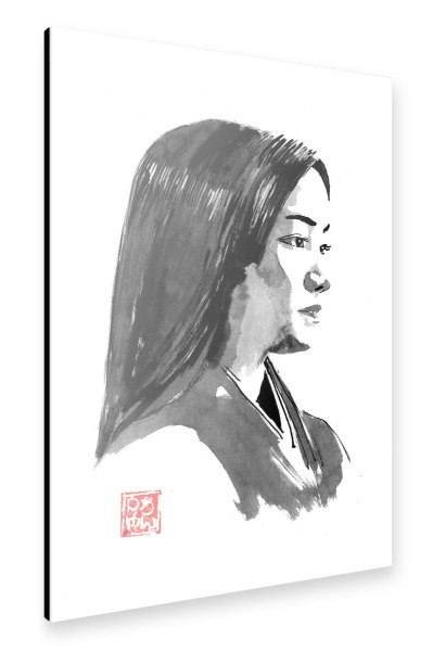 Alu-Dibond "Schöne japanische Frau" 30x20 cm artboxONE