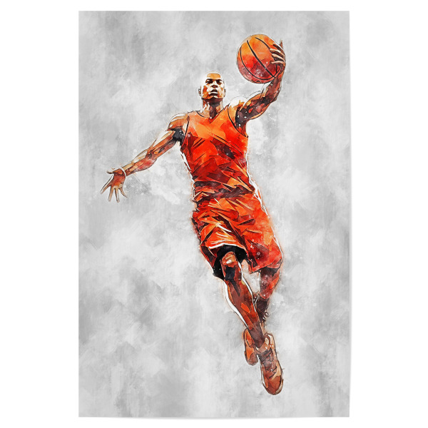 Poster 30x20 cm "Basketball Color Grey C (matart)" artboxONE - Sport