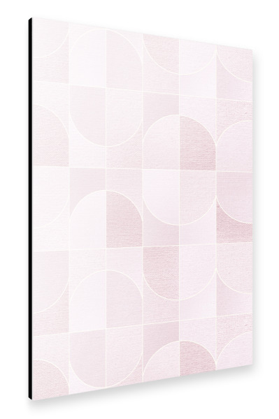 Alu-Dibond "Canvas Geo Tiles Blush" 30x20 cm artboxONE