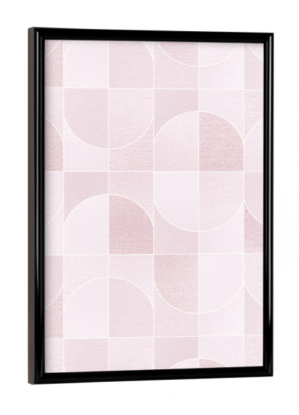 Poster mit schwarzem Rahmen "Canvas Geo Tiles Blush" artboxONE - Abstrakt,Geometrie