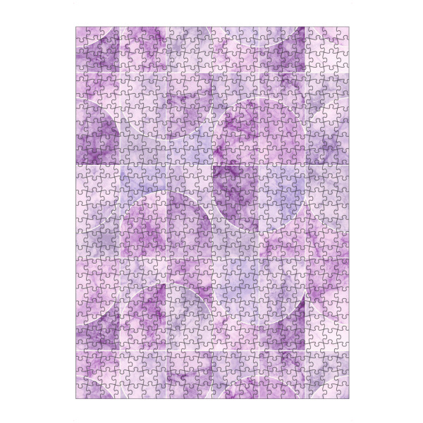 artboxONE Puzzle "Marmorierte Geofliesen Lila" artboxONE - Geometrie,Marmor
