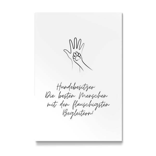 Galerie-Print "Hundebesitzer - bester Mensch" 75x50 cm artboxONE