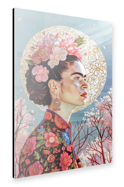 Alu-Dibond "Kahlo's Blumenliebe" 30x20 cm artboxONE