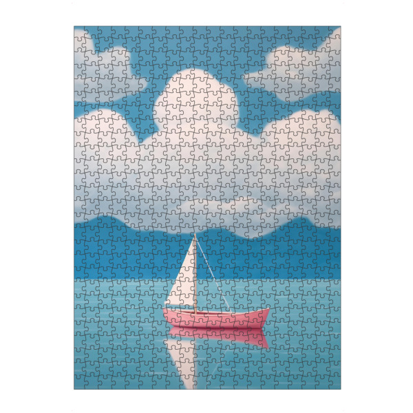 Puzzle Ravensburger "Rosa Segelboot" artboxONE - Natur,Reise / Strand und Meer